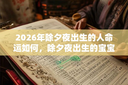 2026年除夕夜出生的人命运如何，除夕夜出生的宝宝命相