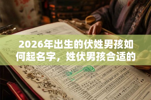 2026年出生的伏姓男孩如何起名字，姓伏男孩合适的名字
