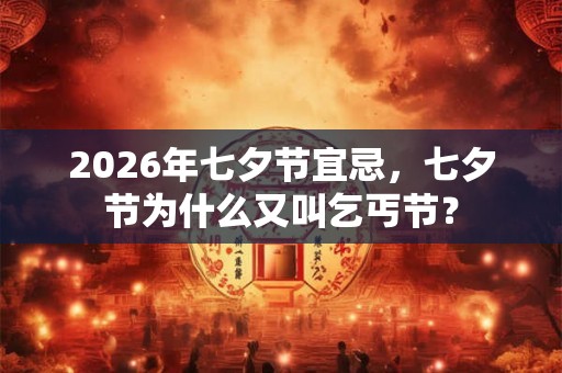 2026年七夕节宜忌，七夕节为什么又叫乞丐节？