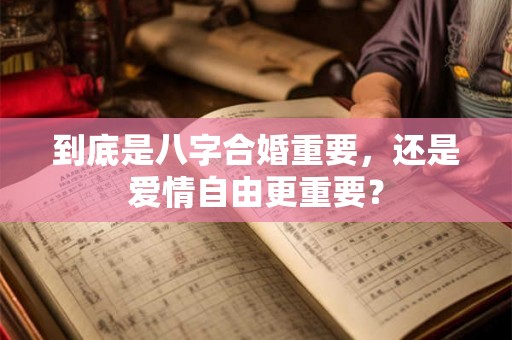 到底是八字合婚重要,还是爱情自由更重要? 到底是八字合婚重要,还是爱情自由更重要?