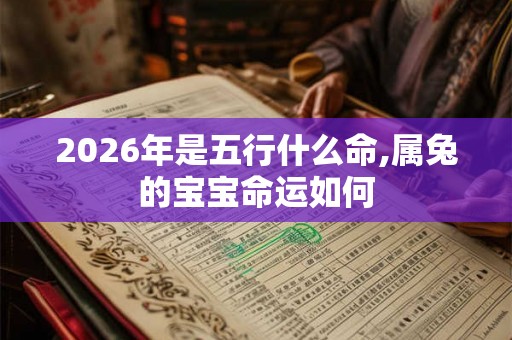 2026年是五行什么命,属兔的宝宝命运如何