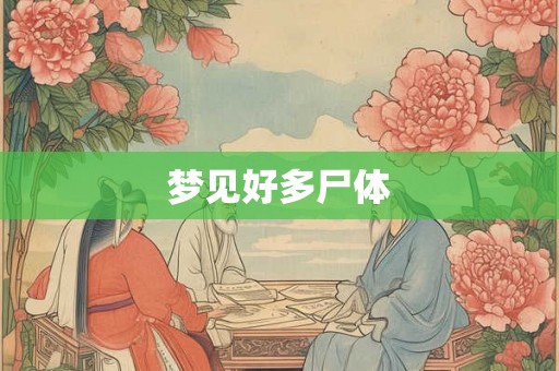梦见好多尸体