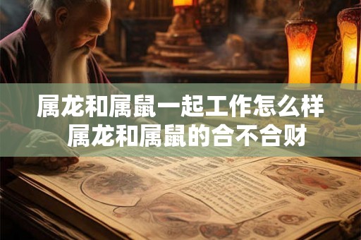 属龙和属鼠一起工作怎么样 属龙和属鼠的合不合财 属龙和属鼠一起工作怎么样 属龙和属鼠的合不合财
