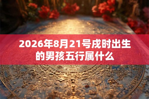 2026年8月21号戌时出生的男孩五行属什么