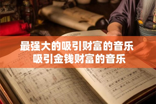 最强大的吸引财富的音乐  吸引金钱财富的音乐