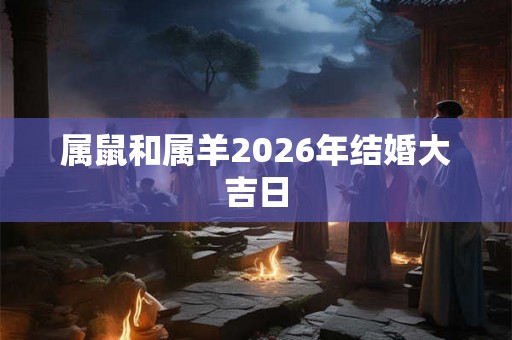 属鼠和属羊2026年结婚大吉日