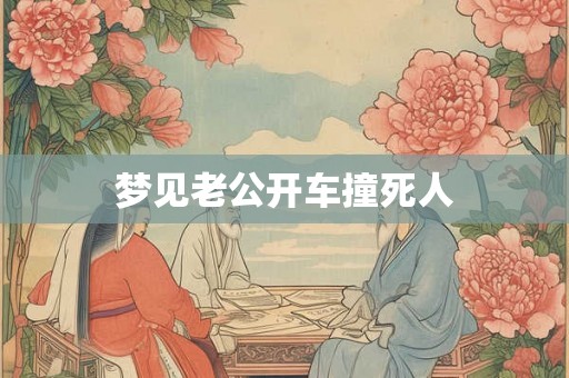 梦见老公开车撞死人