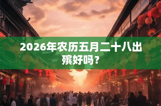 2026年农历五月二十八出殡好吗？
