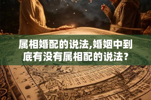 属相婚配的说法,婚姻中到底有没有属相配的说法？