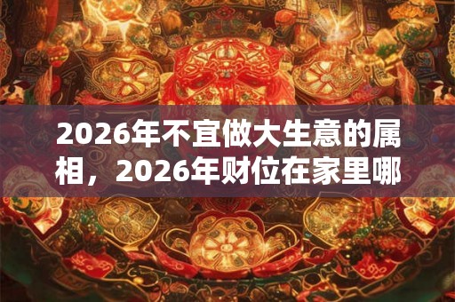 2026年不宜做大生意的属相,2026年财位在家里哪个位置? 2026年不宜做大生意的属相,2026年财位在家里哪个位置?