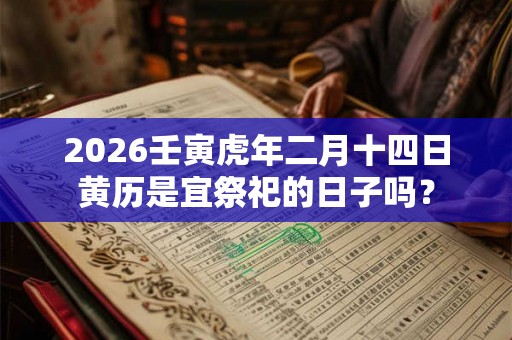 2026壬寅虎年二月十四日黄历是宜祭祀的日子吗？