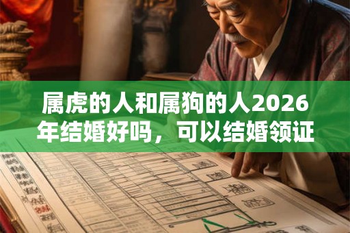 属虎的人和属狗的人2026年结婚好吗，可以结婚领证吗？