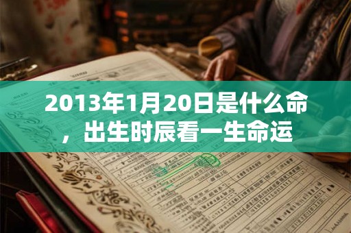 2013年1月20日是什么命,出生时辰看一生命运 2013年1月20日是什么命,出生时辰看一生命运