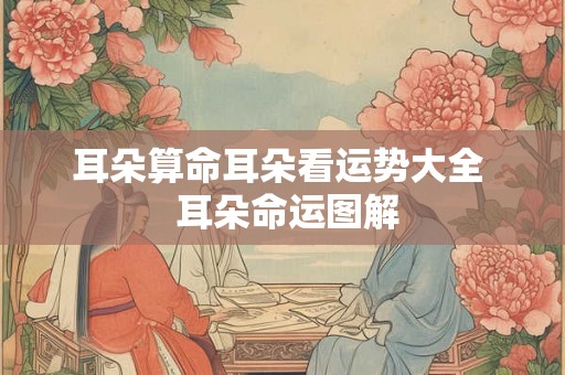 耳朵算命耳朵看运势大全 耳朵命运图解 耳朵算命耳朵看运势大全 耳朵命运图解