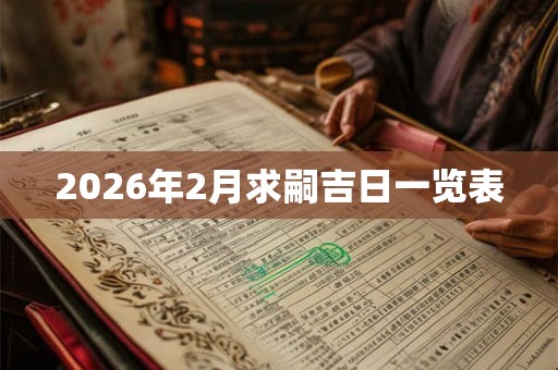 2026年2月求嗣吉日一览表 2026年2月求嗣吉日一览表