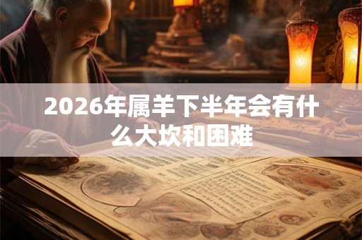 2026年属羊下半年会有什么大坎和困难