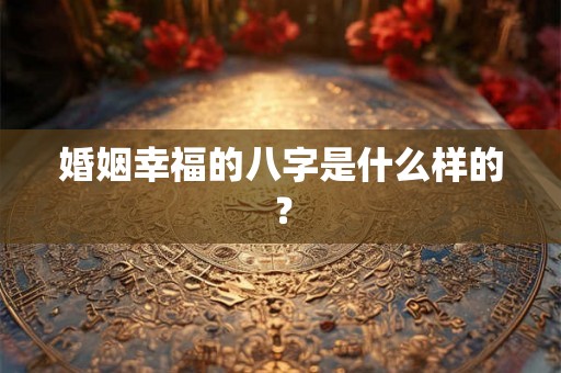 婚姻幸福的八字是什么样的？
