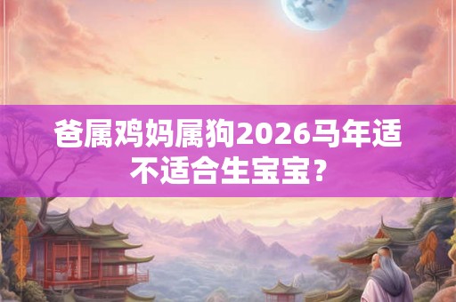 爸属鸡妈属狗2026马年适不适合生宝宝? 爸属鸡妈属狗2026马年适不适合生宝宝?