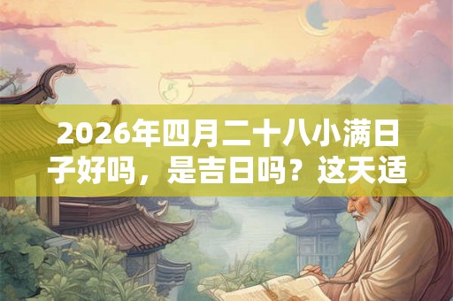 2026年四月二十八小满日子好吗，是吉日吗？这天适合装修动土吗？