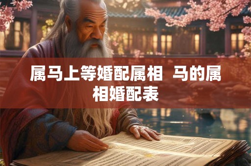 属马上等婚配属相 马的属相婚配表 属马上等婚配属相 马的属相婚配表