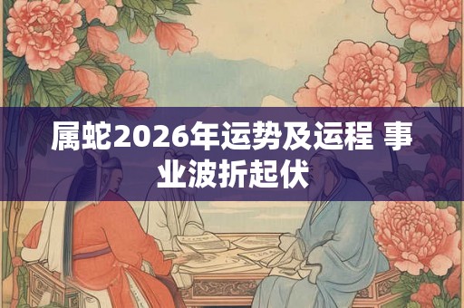 属蛇2026年运势及运程 事业波折起伏 属蛇2026年运势及运程 事业波折起伏