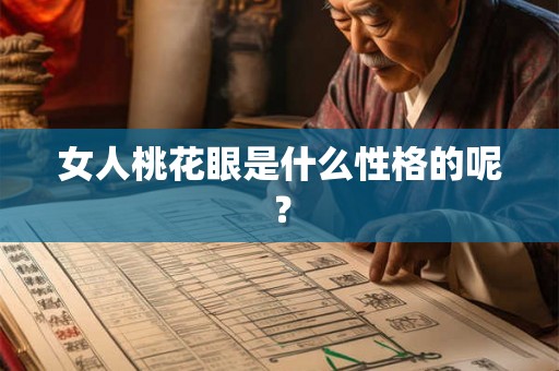 女人桃花眼是什么性格的呢？