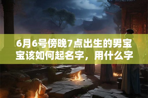 6月6号傍晚7点出生的男宝宝该如何起名字，用什么字好