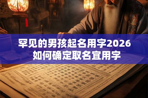 罕见的男孩起名用字2026  如何确定取名宜用字