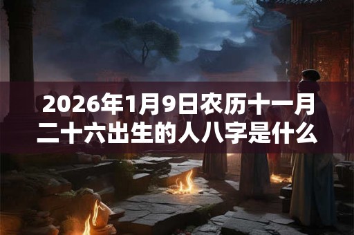 2026年1月9日农历十一月二十六出生的人八字是什么