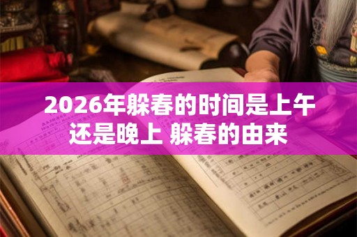 2026年躲春的时间是上午还是晚上 躲春的由来 2026年躲春的时间是上午还是晚上 躲春的由来