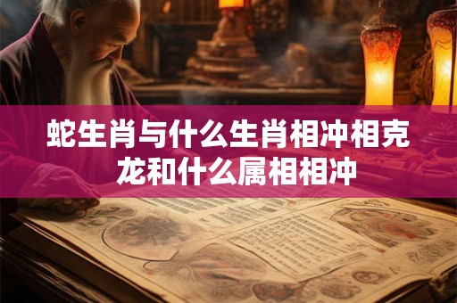 蛇生肖与什么生肖相冲相克  龙和什么属相相冲