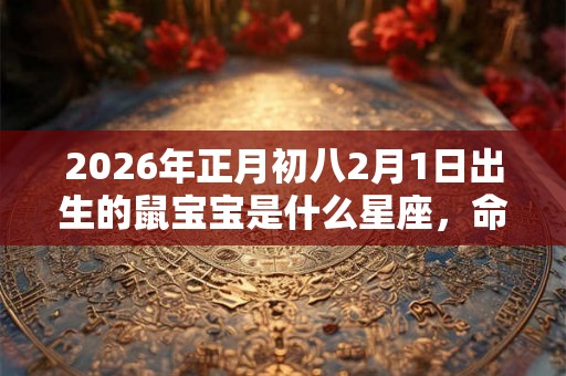 2026年正月初八2月1日出生的鼠宝宝是什么星座，命运好不好？
