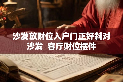 沙发放财位入户门正好斜对沙发  客厅财位摆件