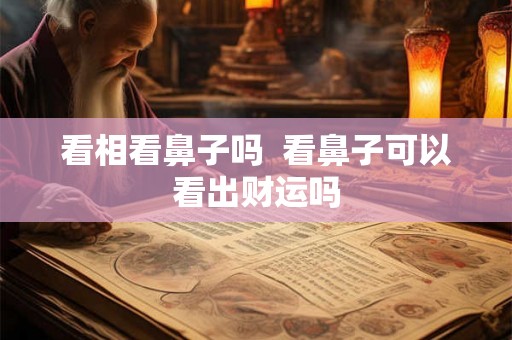 看相看鼻子吗 看鼻子可以看出财运吗 看相看鼻子吗 看鼻子可以看出财运吗