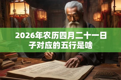 2026年农历四月二十一日子对应的五行是啥
