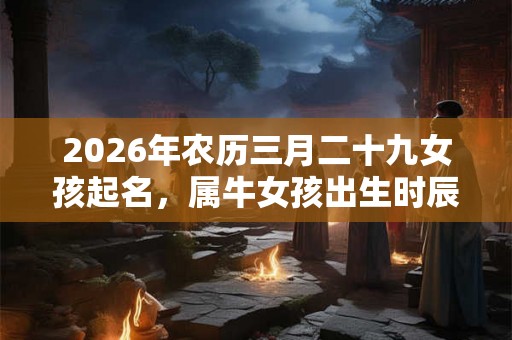 2026年农历三月二十九女孩起名，属牛女孩出生时辰命运解析！