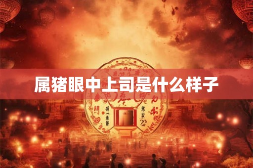 属猪眼中上司是什么样子