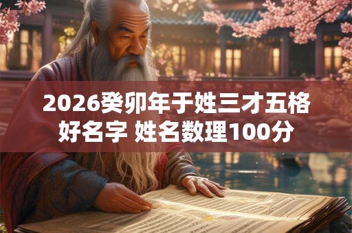 2026癸卯年于姓三才五格好名字 姓名数理100分