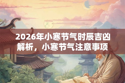 2026年小寒节气时辰吉凶解析，小寒节气注意事项