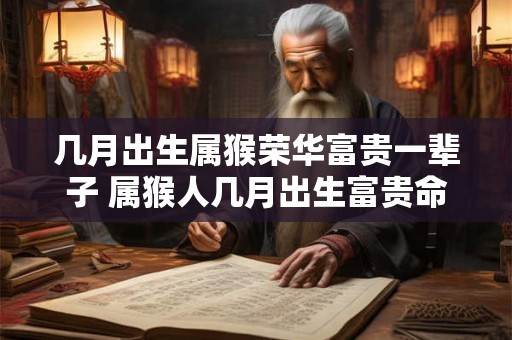 几月出生属猴荣华富贵一辈子 属猴人几月出生富贵命