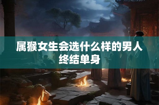 属猴女生会选什么样的男人终结单身