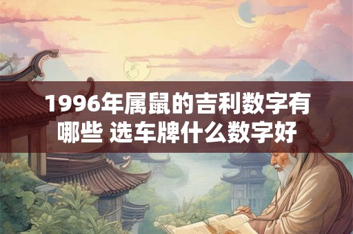 1996年属鼠的吉利数字有哪些 选车牌什么数字好