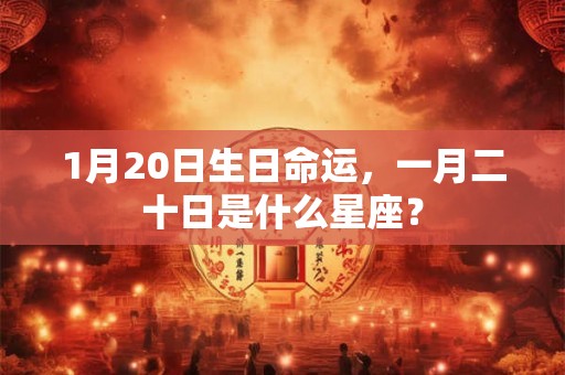 1月20日生日命运,一月二十日是什么星座? 1月20日生日命运,一月二十日是什么星座?