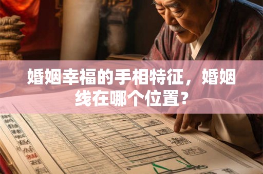 婚姻幸福的手相特征，婚姻线在哪个位置？