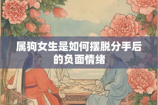 属狗女生是如何摆脱分手后的负面情绪