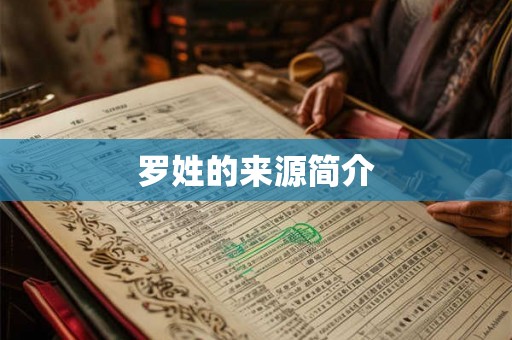 罗姓的来源简介