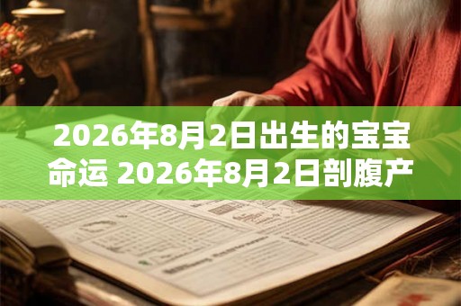 2026年8月2日出生的宝宝命运 2026年8月2日剖腹产好吗