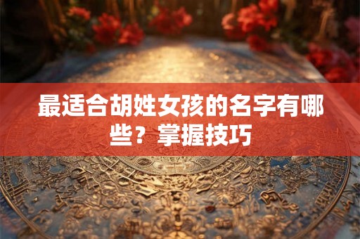 最适合胡姓女孩的名字有哪些？掌握技巧