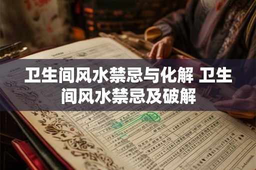 卫生间风水禁忌与化解 卫生间风水禁忌及破解