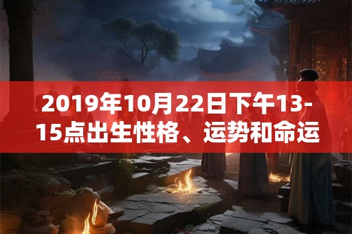 2019年10月22日下午13-15点出生性格、运势和命运